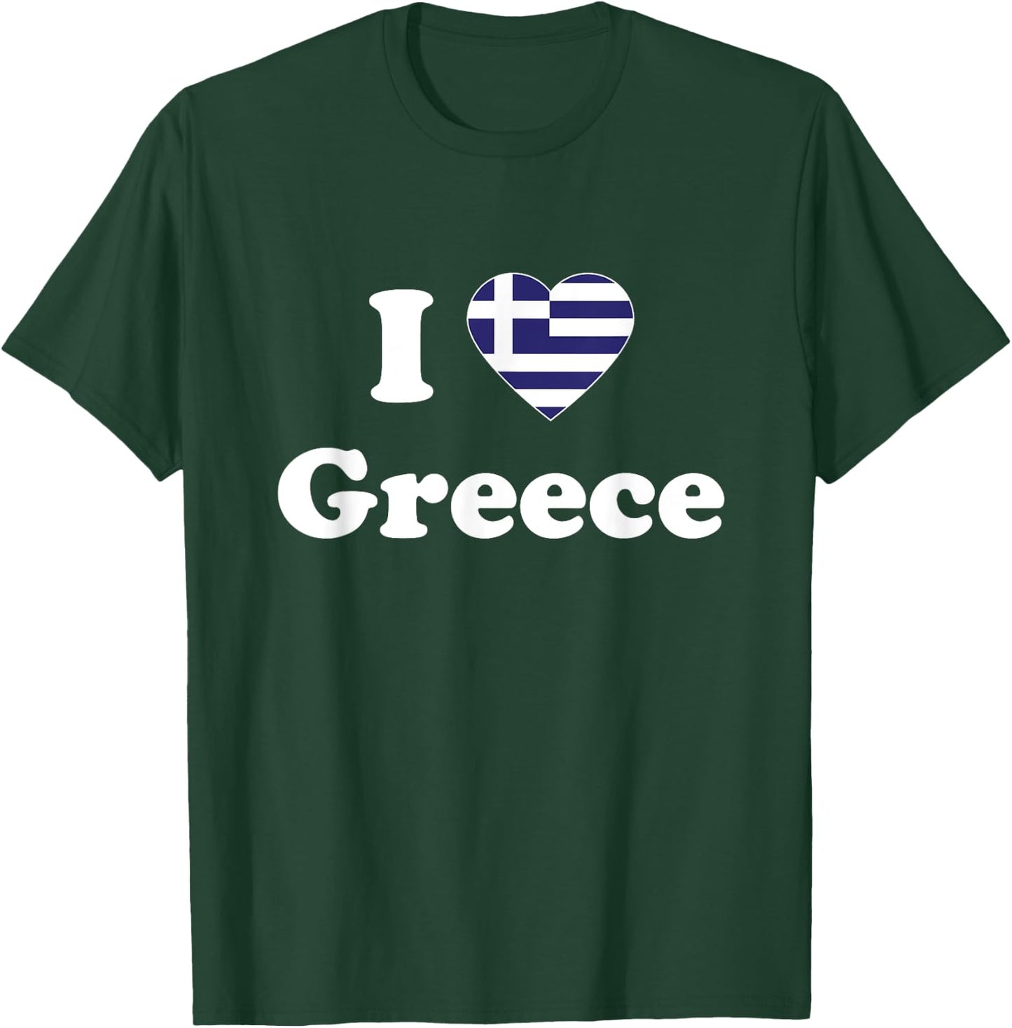 I Love Greece I Heart Greece Greek T-Shirt - T-Shirt | Forest
