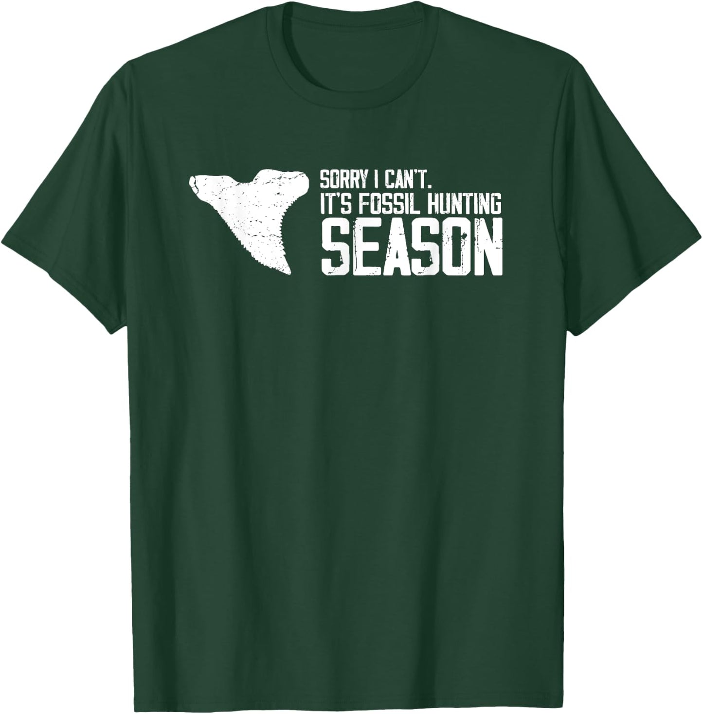 Fossil Tooth Hunter Design for Fossil Tooth Collector T-Shirt - T-Shirt | Forest