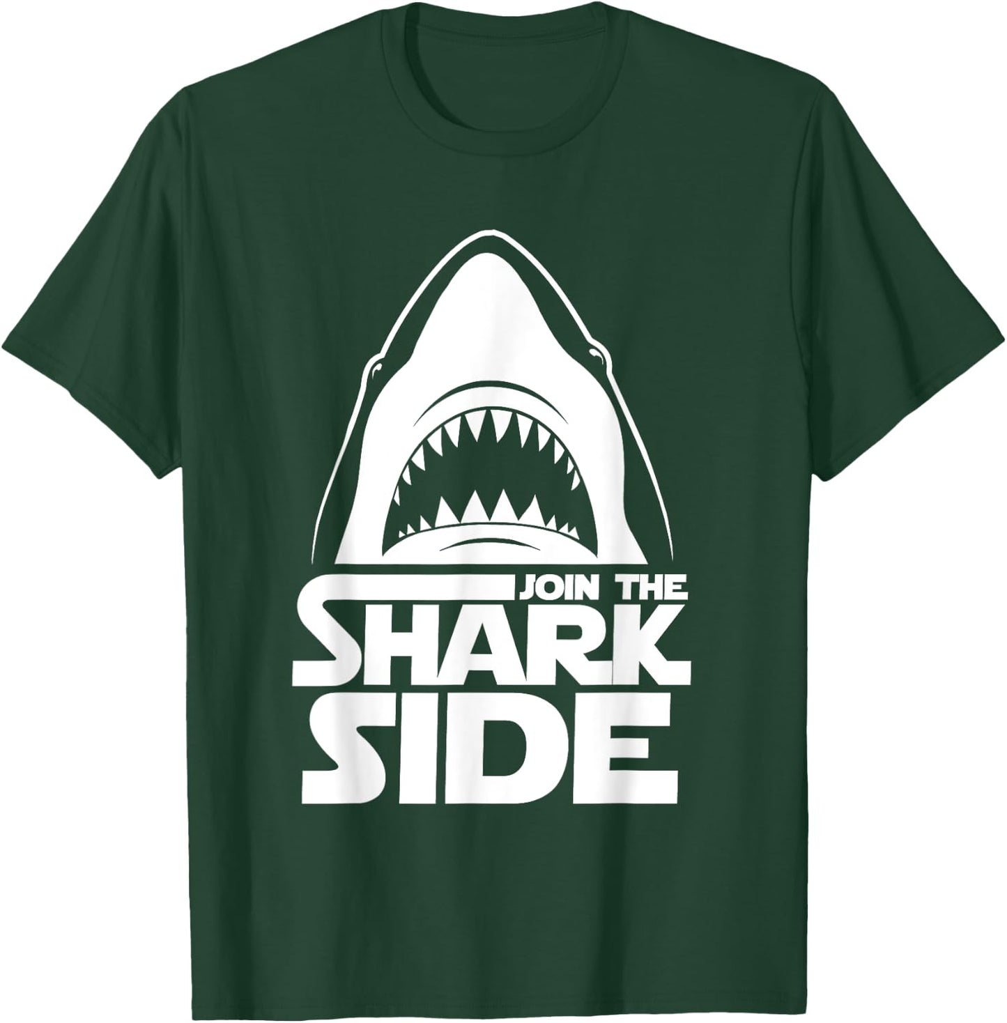 Join The Shark Side - Funny Shark Lover Ocean Wildlife T-Shirt - T-Shirt | Forest