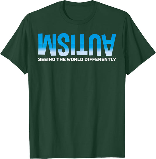 Seeing the World differently Autism Awareness T-Shirt - T-Shirt | Forest