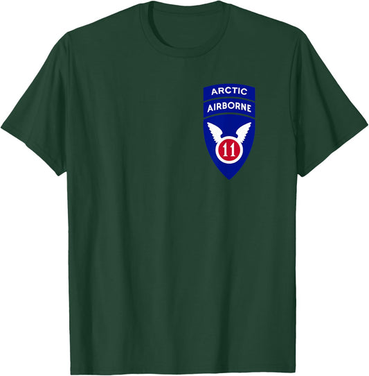 11th Airborne Division Patch - Arctic Angels T-Shirt - T-Shirt | Forest