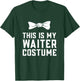 Funny Waiter Costume T-Shirt - T-Shirt | Forest