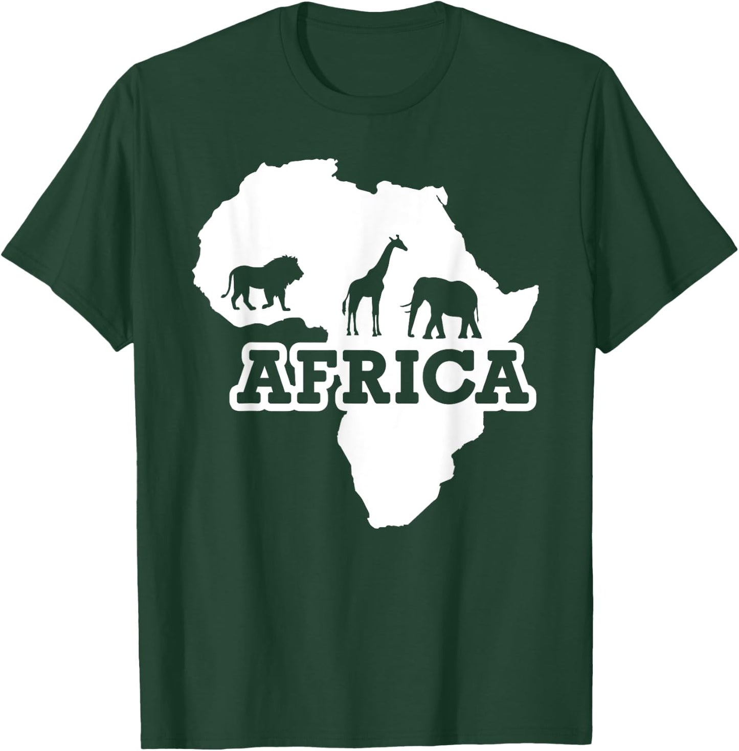 Africa Map T-Shirt - T-Shirt | Forest