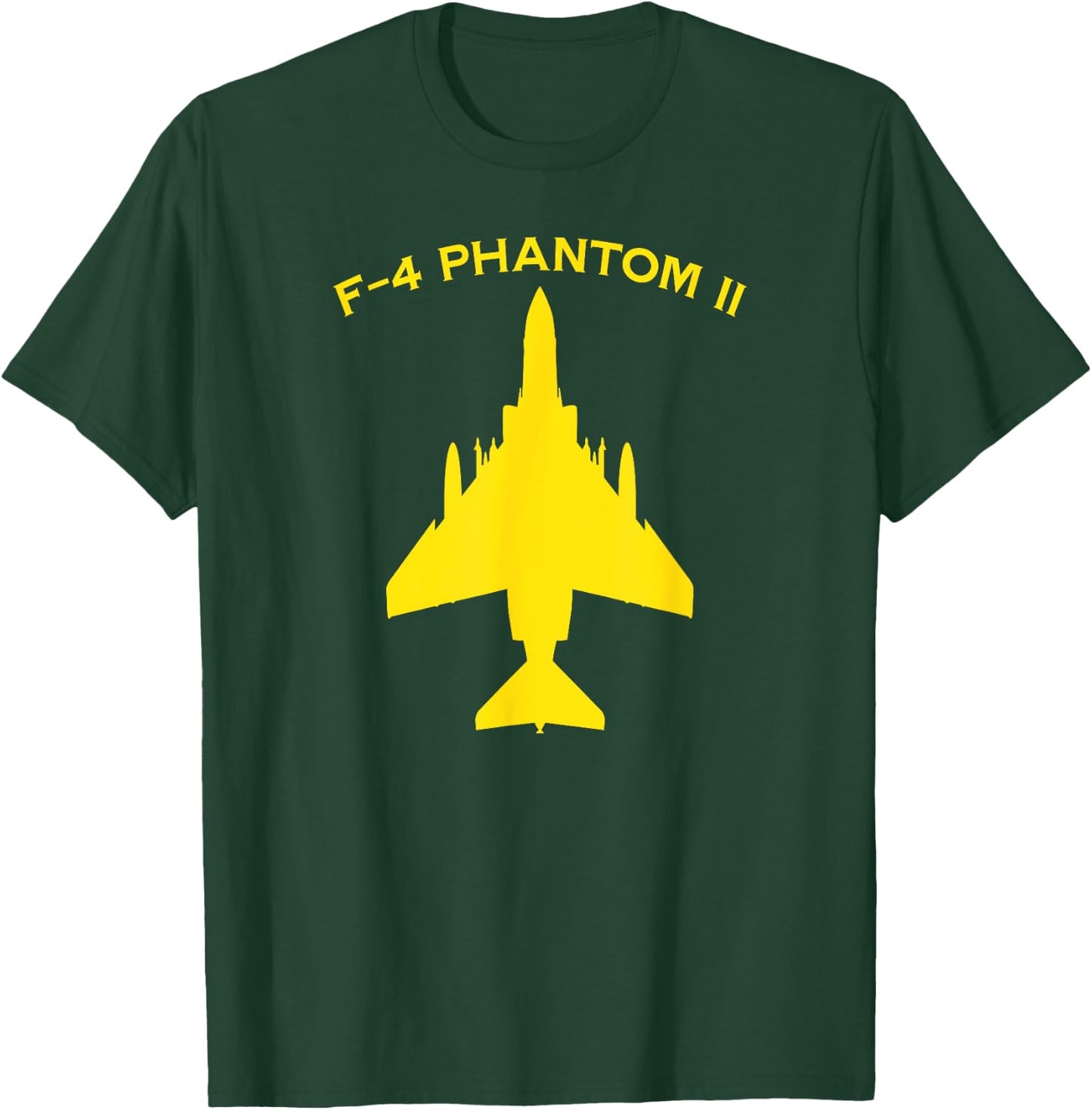 F-4 Phantom II Naval Fighter Bomber Jet Interceptor Aircraft T-Shirt - T-Shirt | Forest