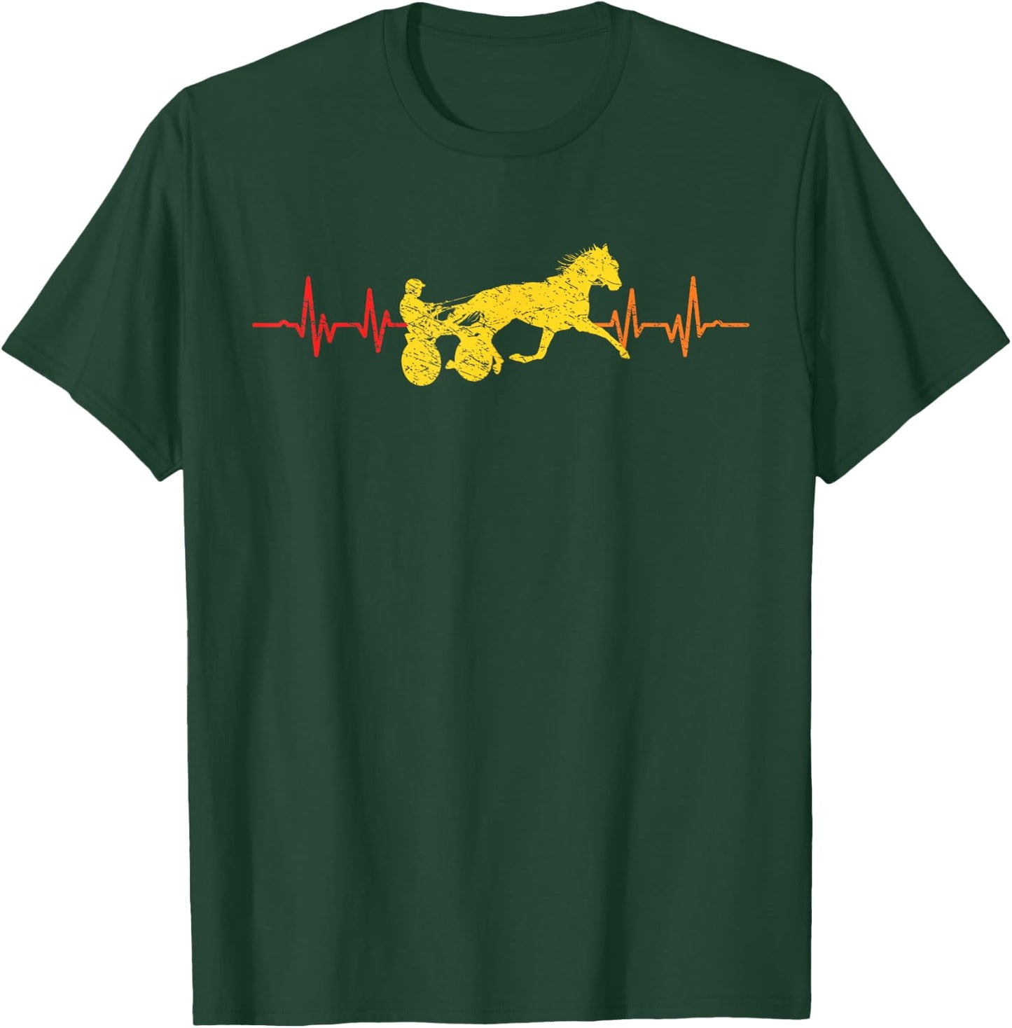 Retro Harness Racing Horse Racing Trotting Harness Racer T-Shirt - T-Shirt | Forest