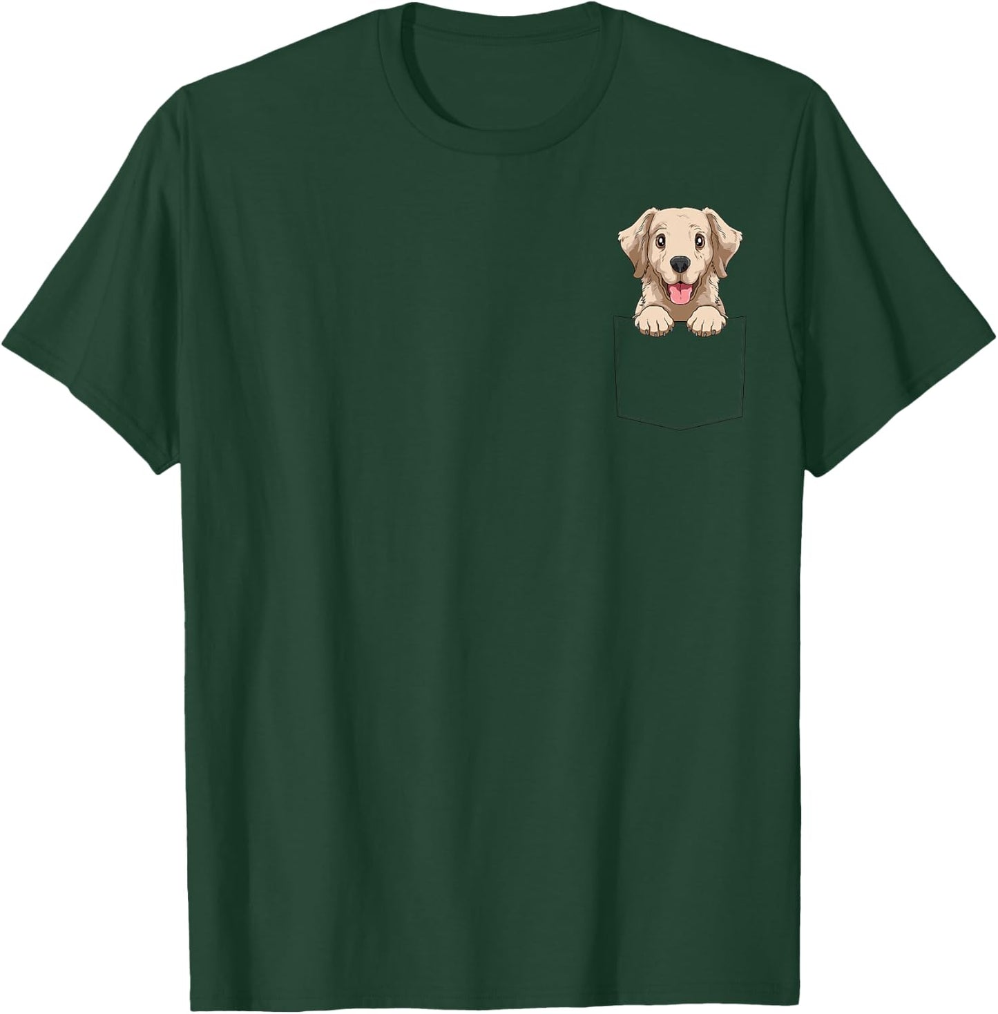 Labrador Pocket Labrador In Pocket Labrador Dog Peeking Men Women Kids T-Shirt - T-Shirt | Forest