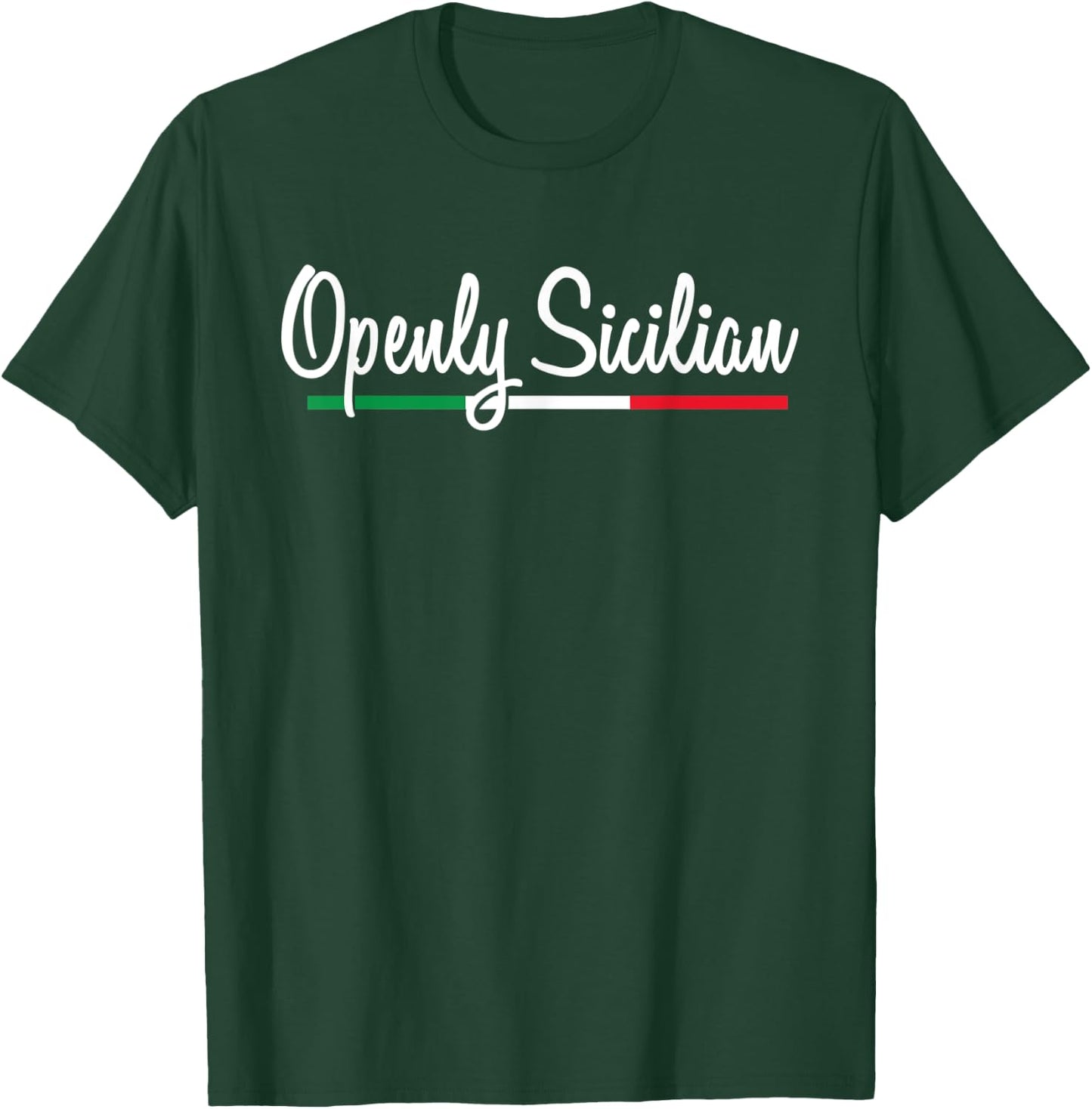 Funny Sicilian Pride - Openly Sicilian - Sicilia - Trinacria T-Shirt - T-Shirt | Forest