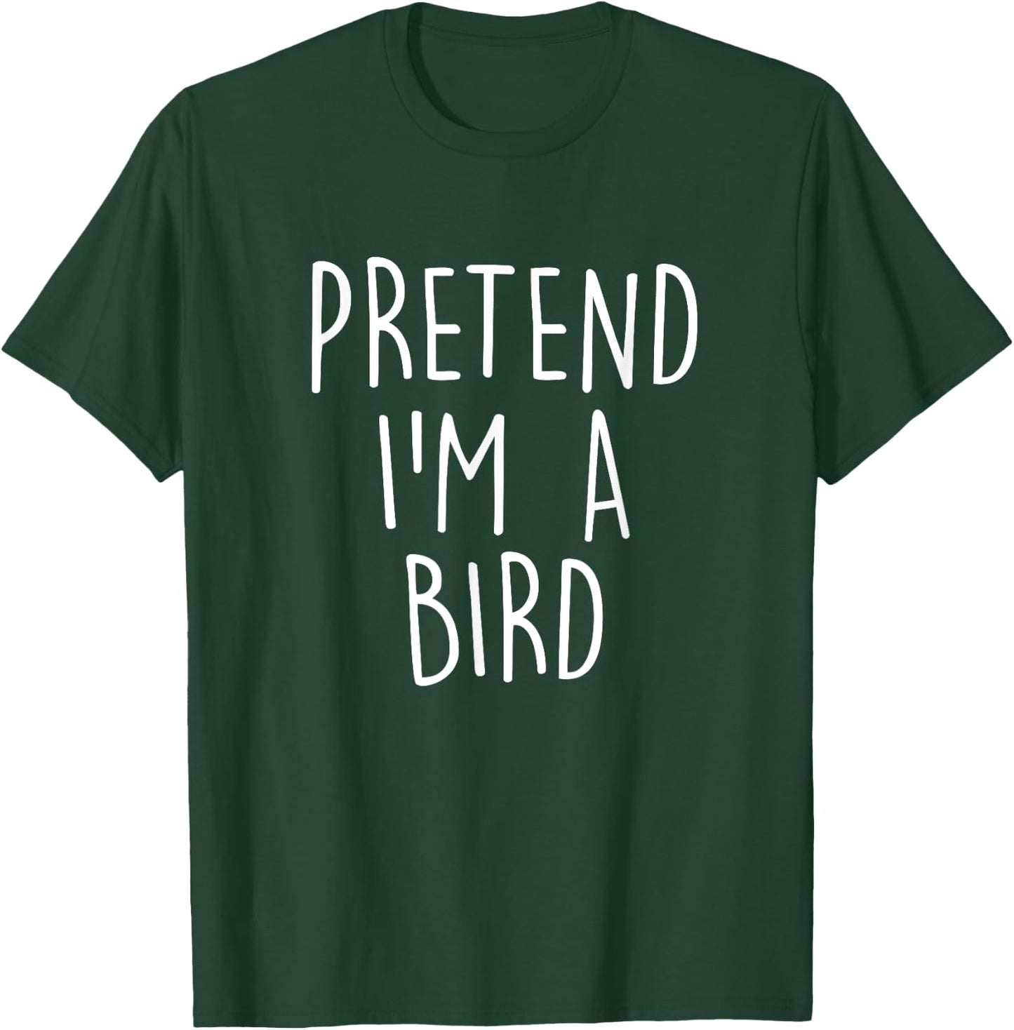 Pretend I'm A Bird Funny Easy Halloween Costume Party T-Shirt - T-Shirt | Forest