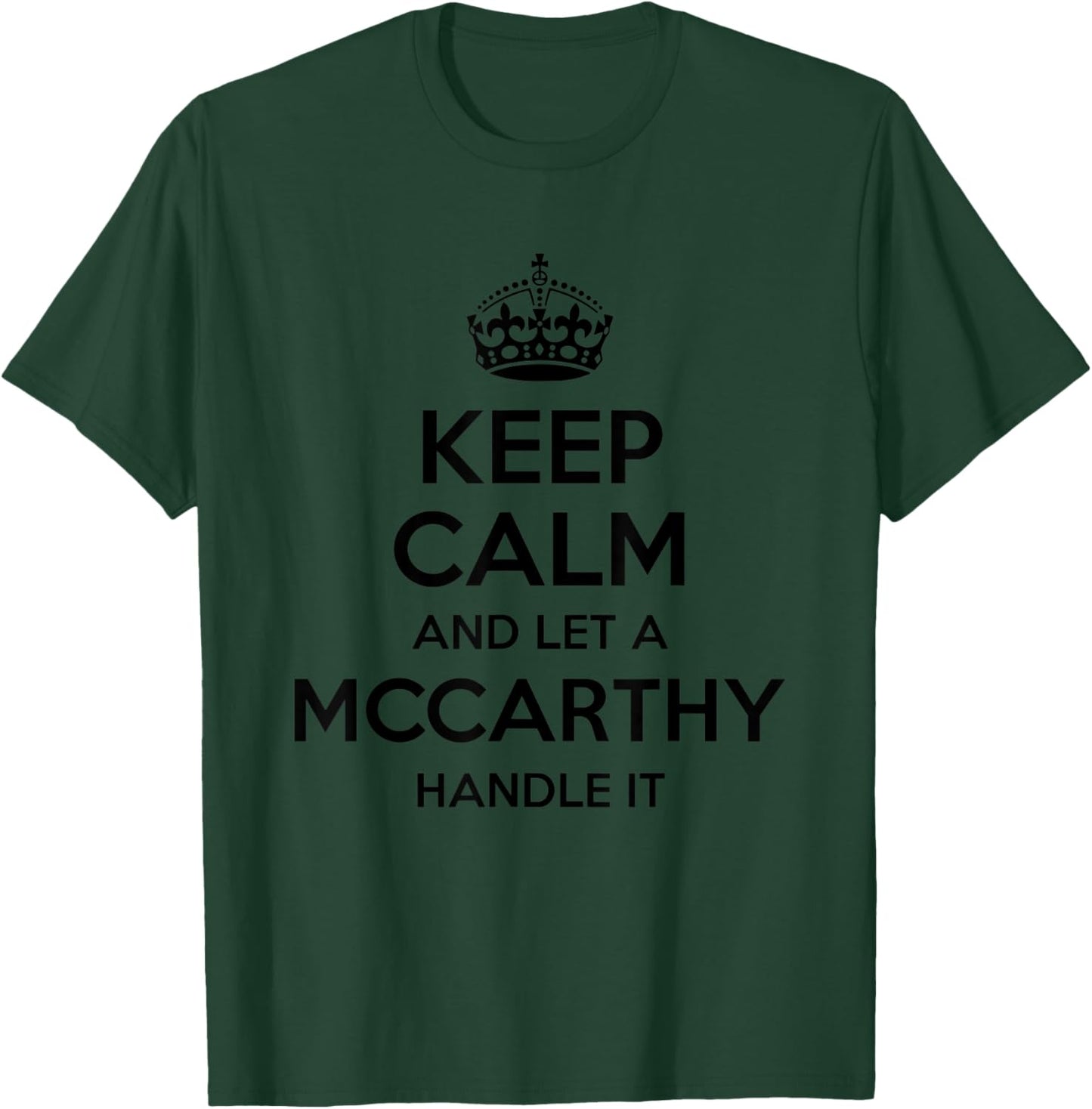 MCCARTHY Funny Surname Family Tree Birthday Reunion Gift T-Shirt - T-Shirt | Forest