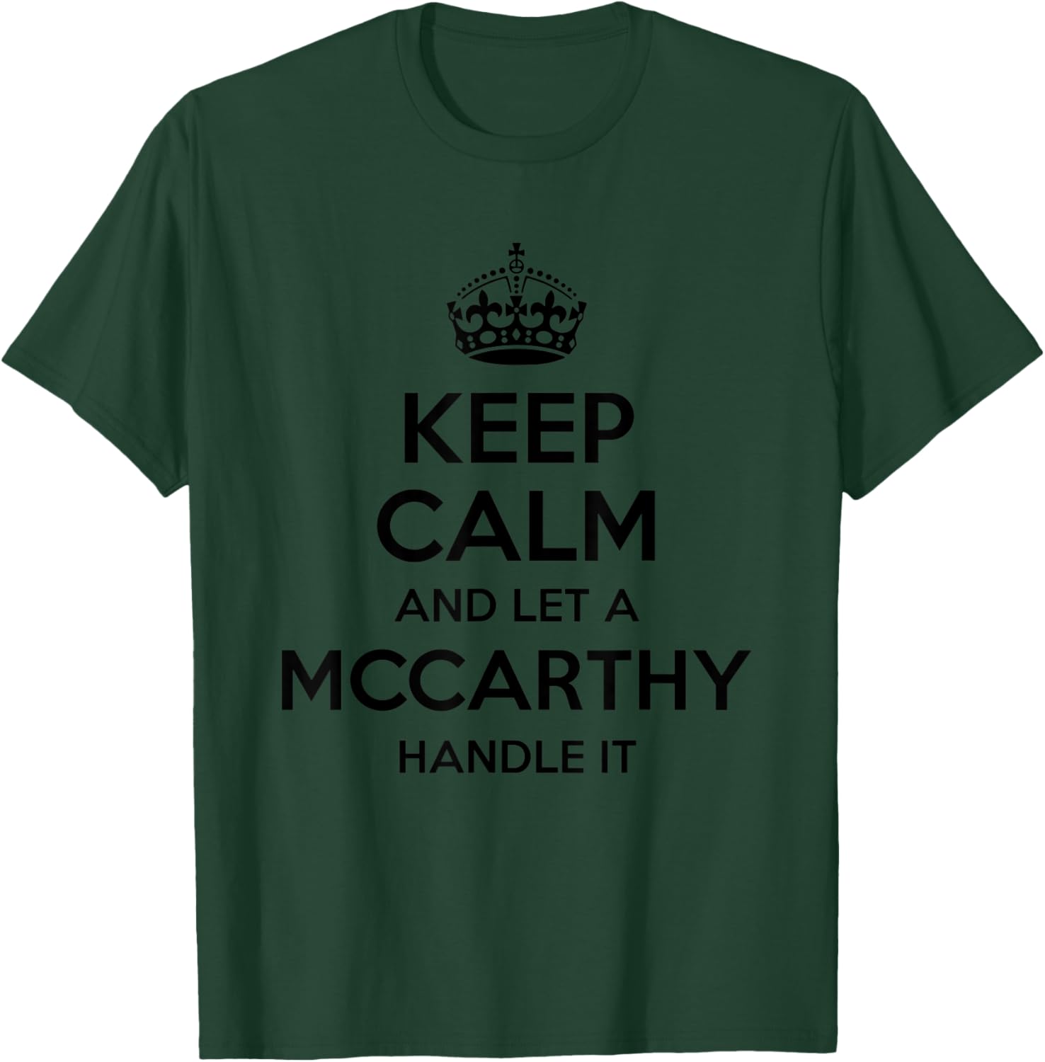 MCCARTHY Funny Surname Family Tree Birthday Reunion Gift T-Shirt - T-Shirt | Forest