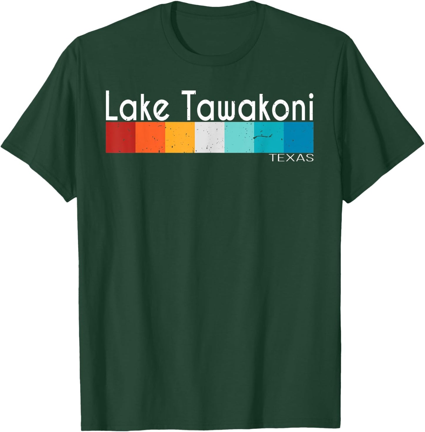 Vintage Retro Lake Tawakoni Texas Women Men Souvenirs T-Shirt - T-Shirt | Forest