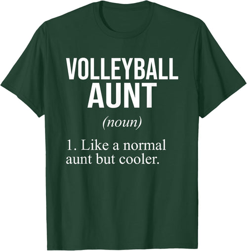 Volleyball Aunt - Funny Aunt Volleyball Definition Auntie