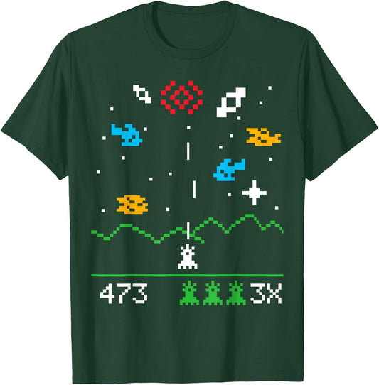 Sheldon Nerdy Vintage Astro Attack Video Gamer Geek Gift T-Shirt - T-Shirt | Forest