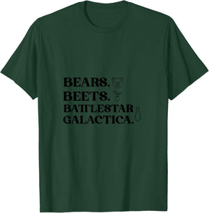 Bears Beets Battlestar 2 T-Shirt - T-Shirt | Forest