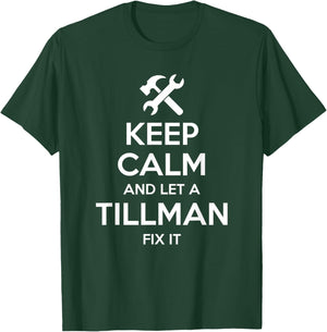 TILLMAN Funny Surname Birthday Family Tree Reunion Gift T-Shirt - T-Shirt | Forest