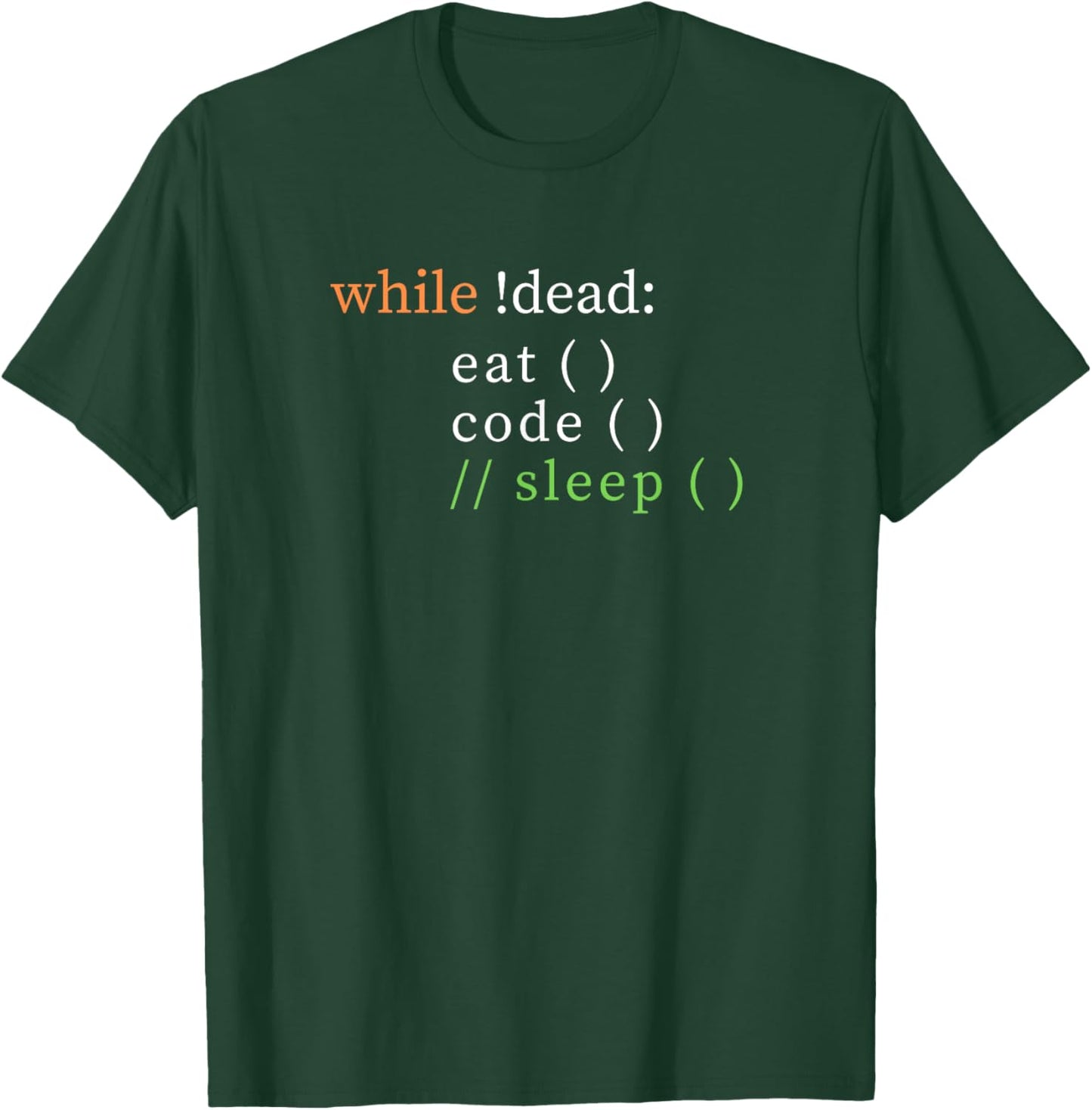 Funny Python Code Joke Computer Science IT Programmer Gift T-Shirt - T-Shirt | Forest