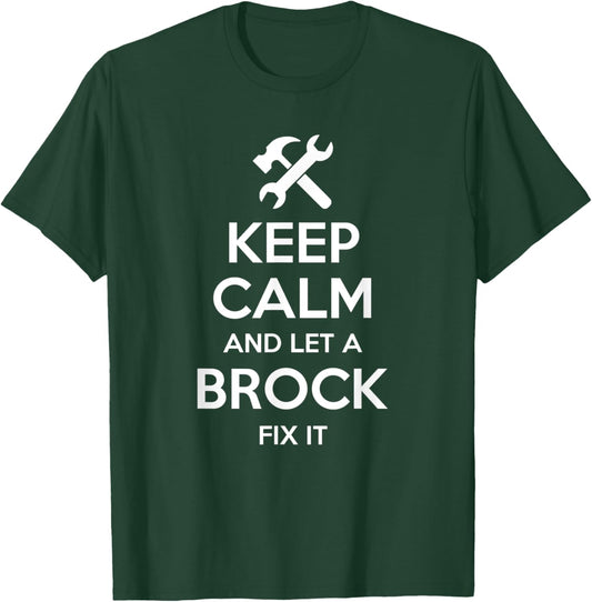 BROCK Funny Surname Birthday Family Tree Reunion Gift T-Shirt - T-Shirt | Forest