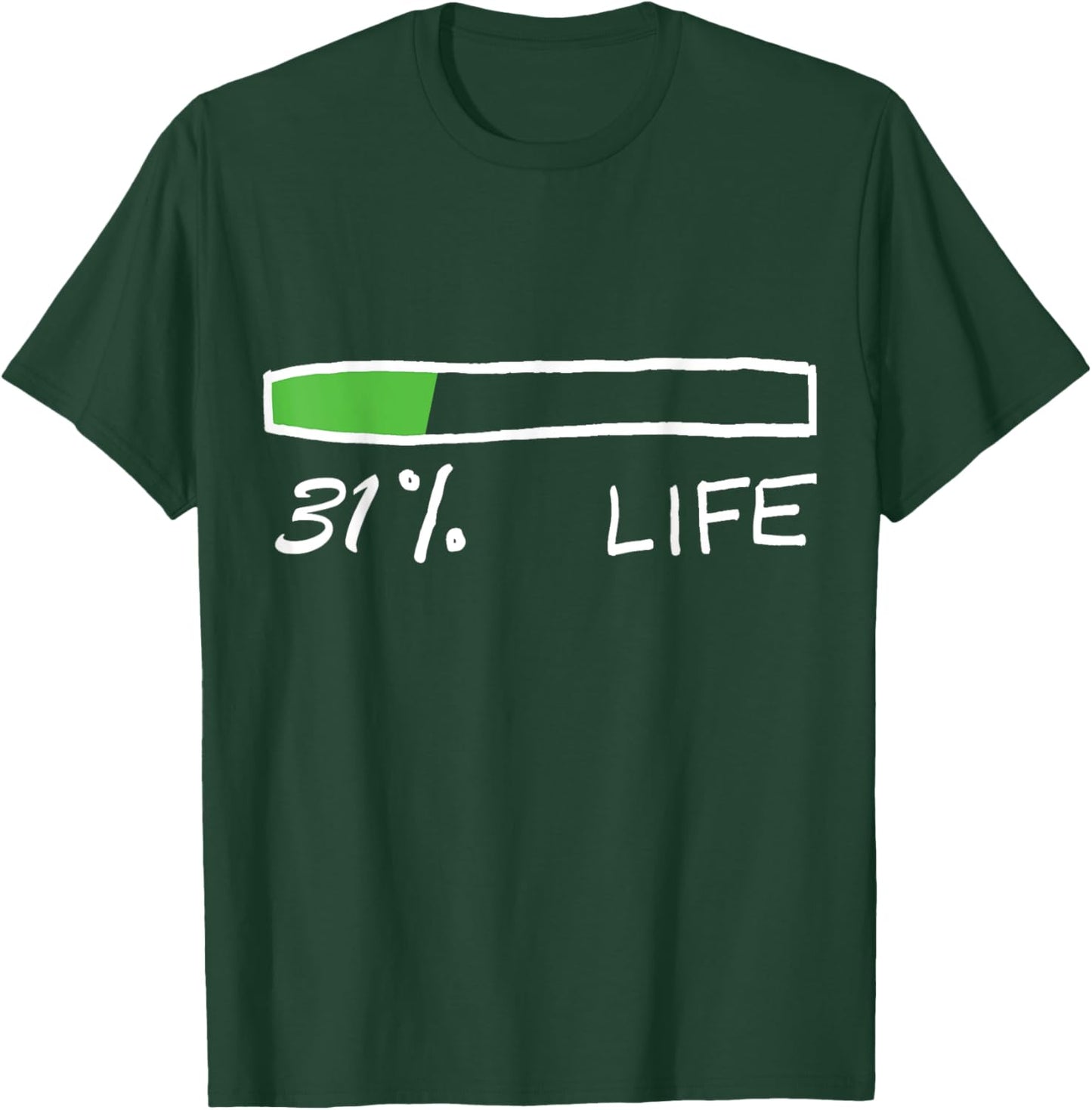 Nas Daily 31% Life T-Shirt - T-Shirt | Forest