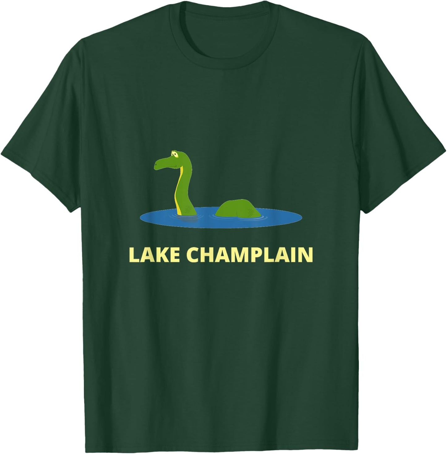 Lake Champlain Champ Lake Monster NY VT for Kids Boys Girls T-Shirt - T-Shirt | Forest