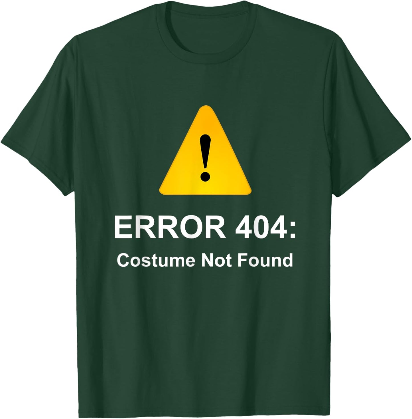 Halloween Geek Techie Computer Error 404: Costume T-Shirt - T-Shirt | Forest