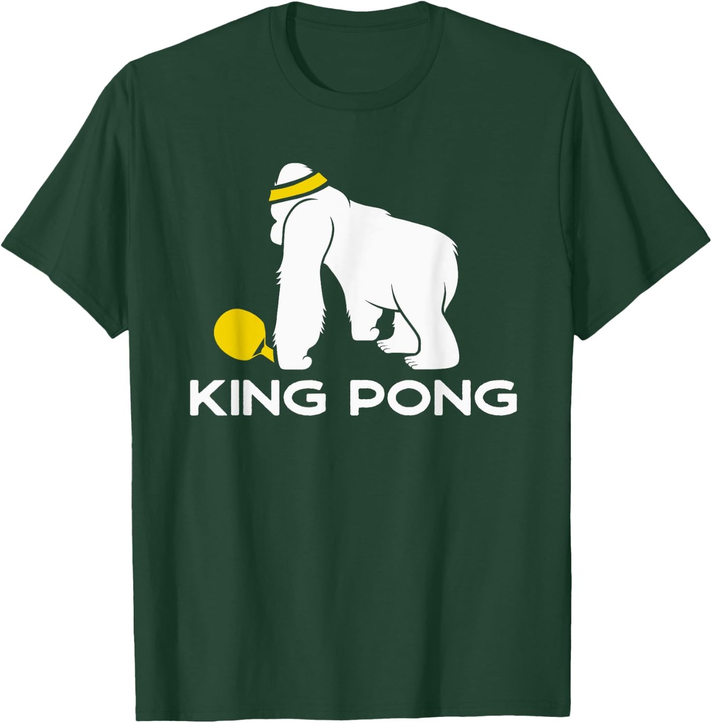 Table Tennis Gift Ping Pong Player - Funny King Pong T-Shirt - T-Shirt | Forest