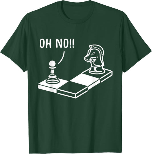 Oh No Springer Funny Chess Player Gift Chess T-Shirt - T-Shirt | Forest