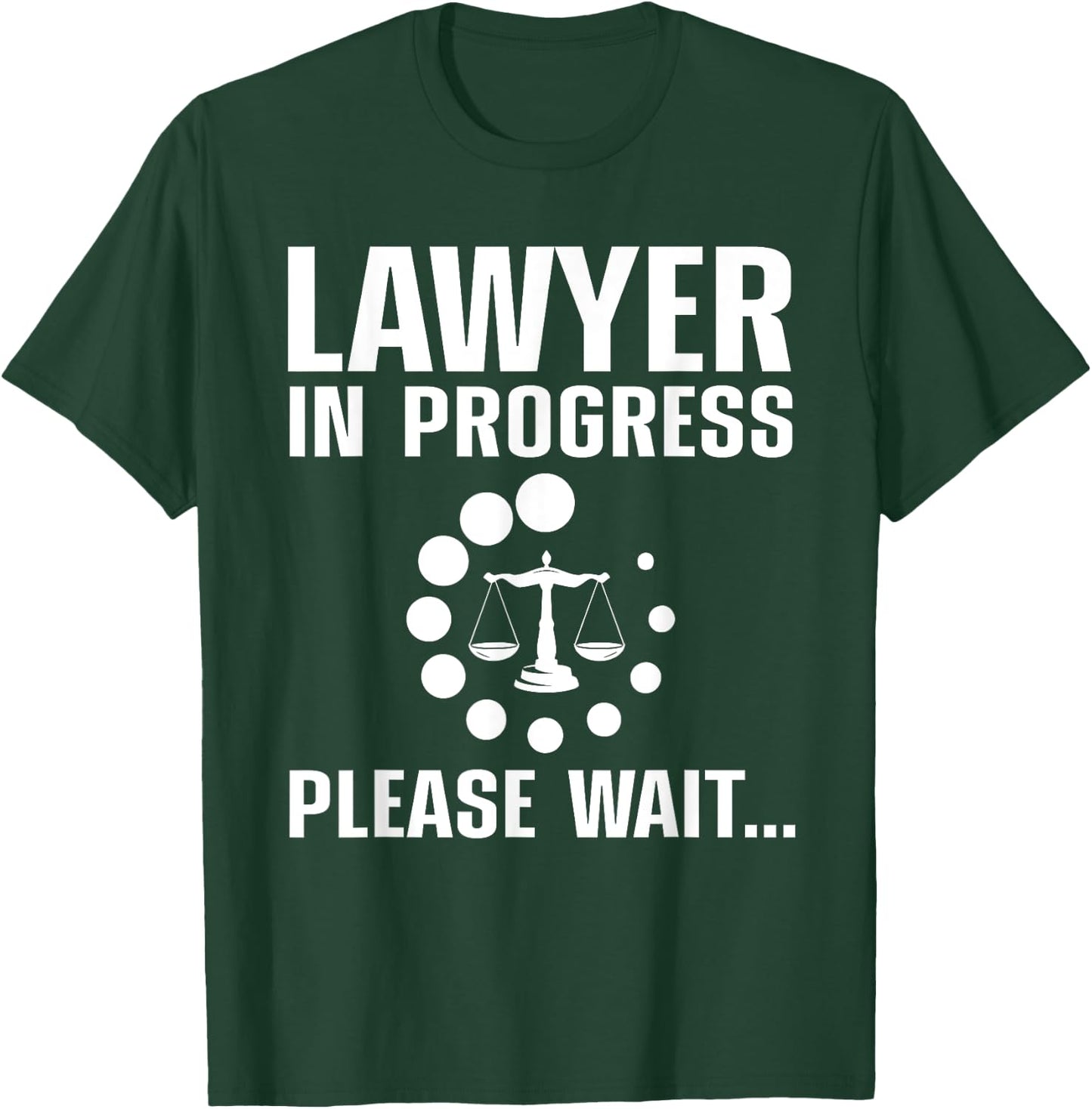 Funny Law Student Art Men Women Lawyer Law School Bar Exam T-Shirt - T-Shirt | Forest