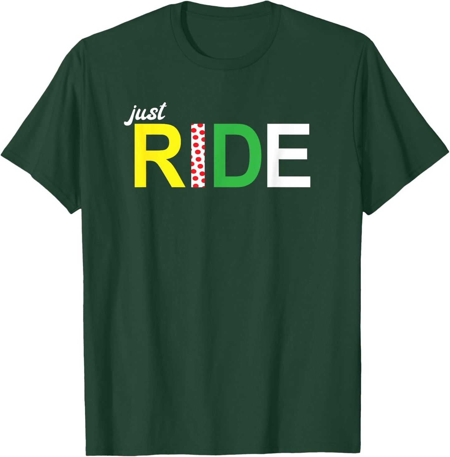 Cycling Just Ride Winner's Jersey Novelty Cycling Gift T-Shirt - T-Shirt | Forest