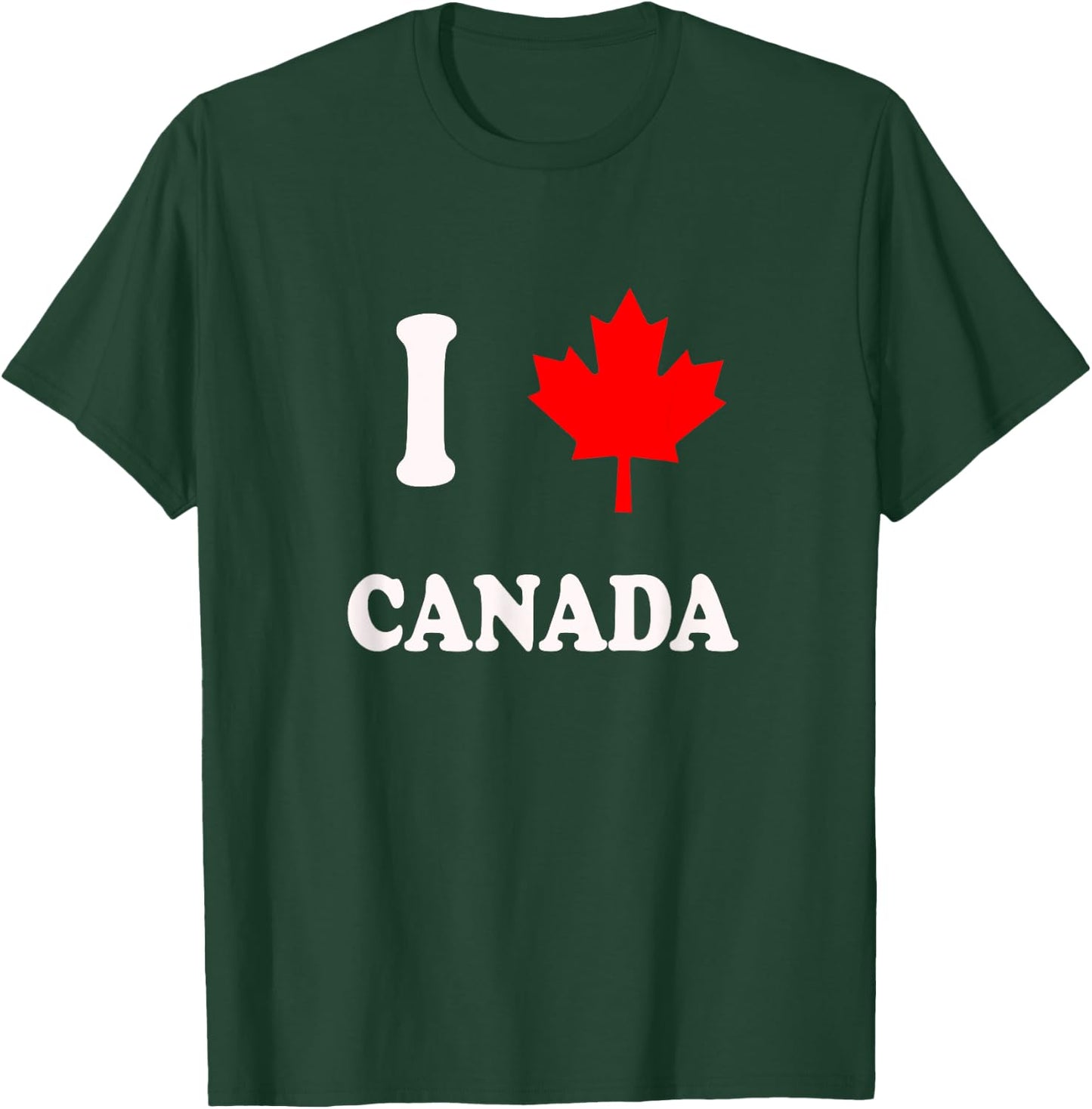 I maple leaf canada Minimalist Canada maple leaf heart T-Shirt - T-Shirt | Forest