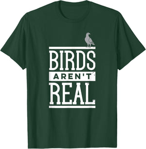 Birds Aren't Real Conspiracy Theory Surveillance Poop T-Shirt - T-Shirt | Forest