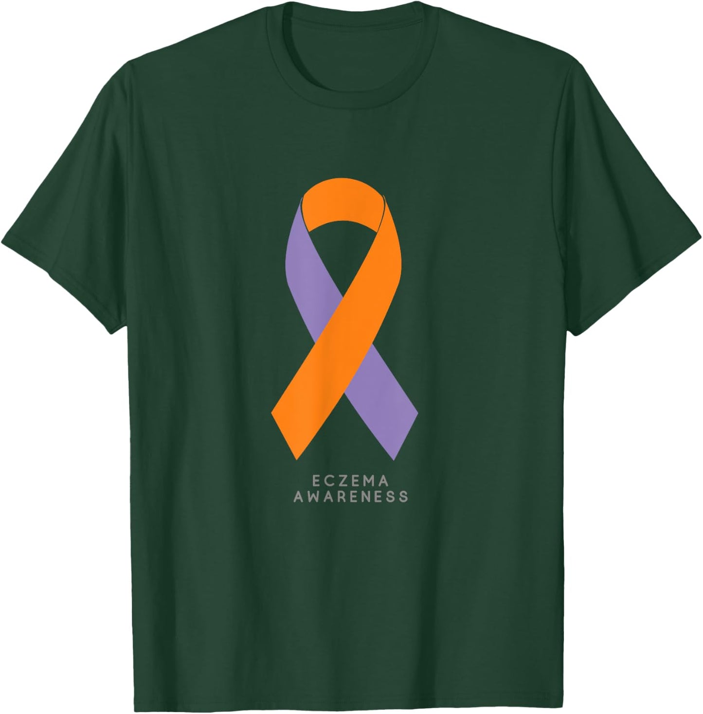 Eczema Awareness Shirt Ribbon T-Shirt - T-Shirt | Forest