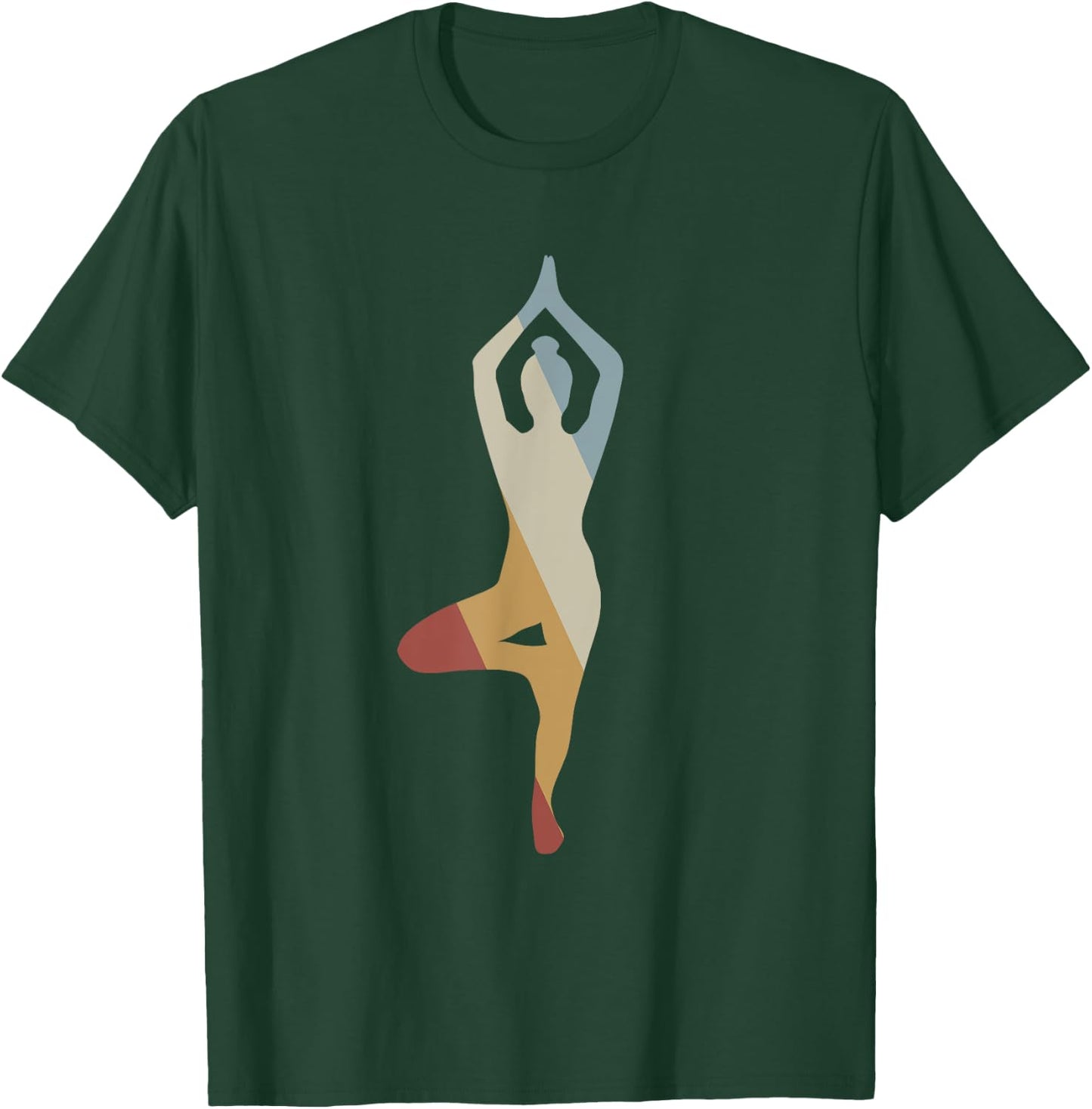 Yoga Retro Style Vintage T-Shirt - T-Shirt | Forest