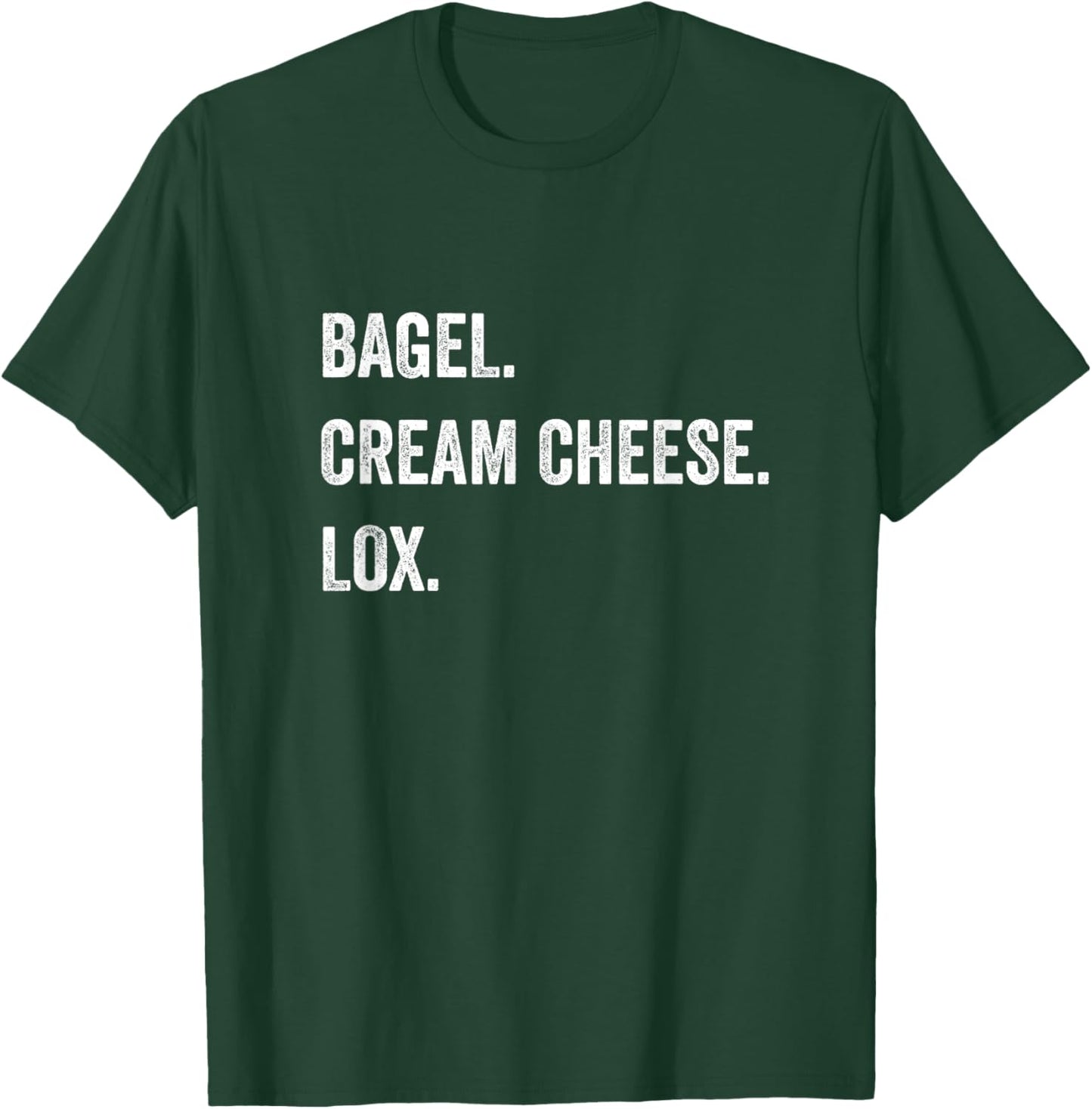 Bagel Cream Cheese Lox Salmon Funny Jewish Deli Fish Lover T-Shirt - T-Shirt | Forest