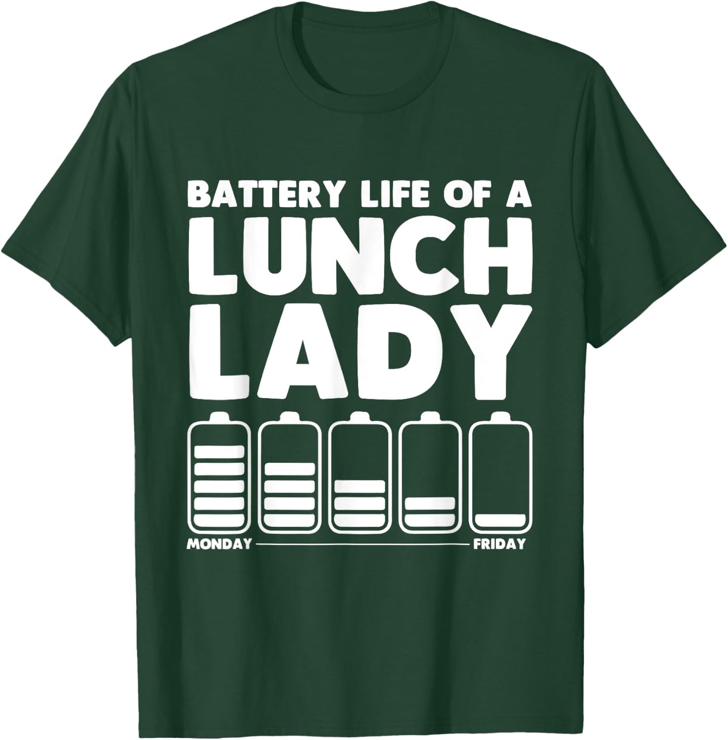 Funny Lunch Lady Art Women Cafeteria Lunch Monitor T-Shirt - T-Shirt | Forest