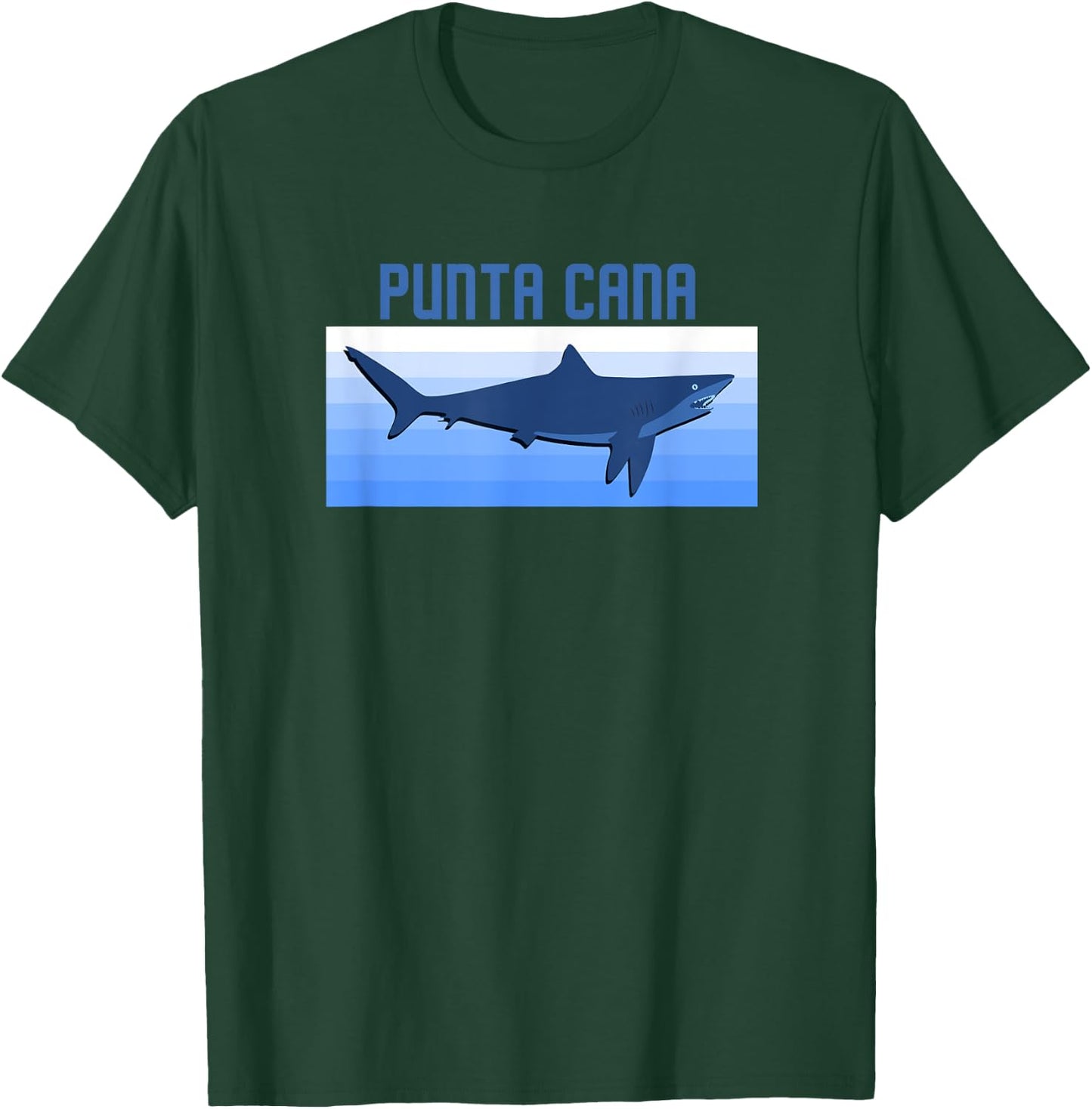Punta Cana Dominican Republic Retro Shark Souvenir T-Shirt - T-Shirt | Forest