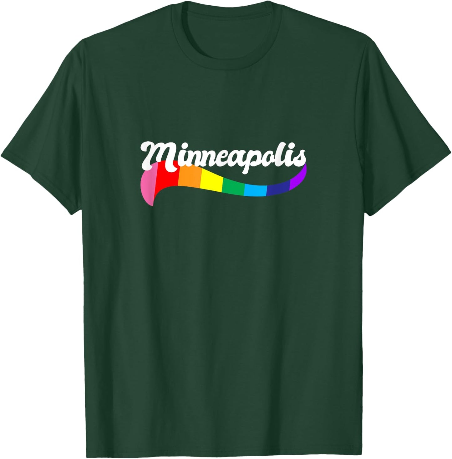 Minneapolis Minnesota Twin Cities gay pride rainbow logo T-Shirt - T-Shirt | Forest