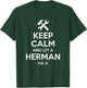 HERMAN Funny Surname Birthday Family Tree Reunion Gift T-Shirt - T-Shirt | Forest