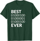 Best Dad Ever Shirt Binary Code Father's Day Gift T-Shirt - T-Shirt | Forest