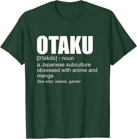 Otaku Definition Funny Japanese Anime Manga Lover Otaku T-Shirt - T-Shirt | Forest