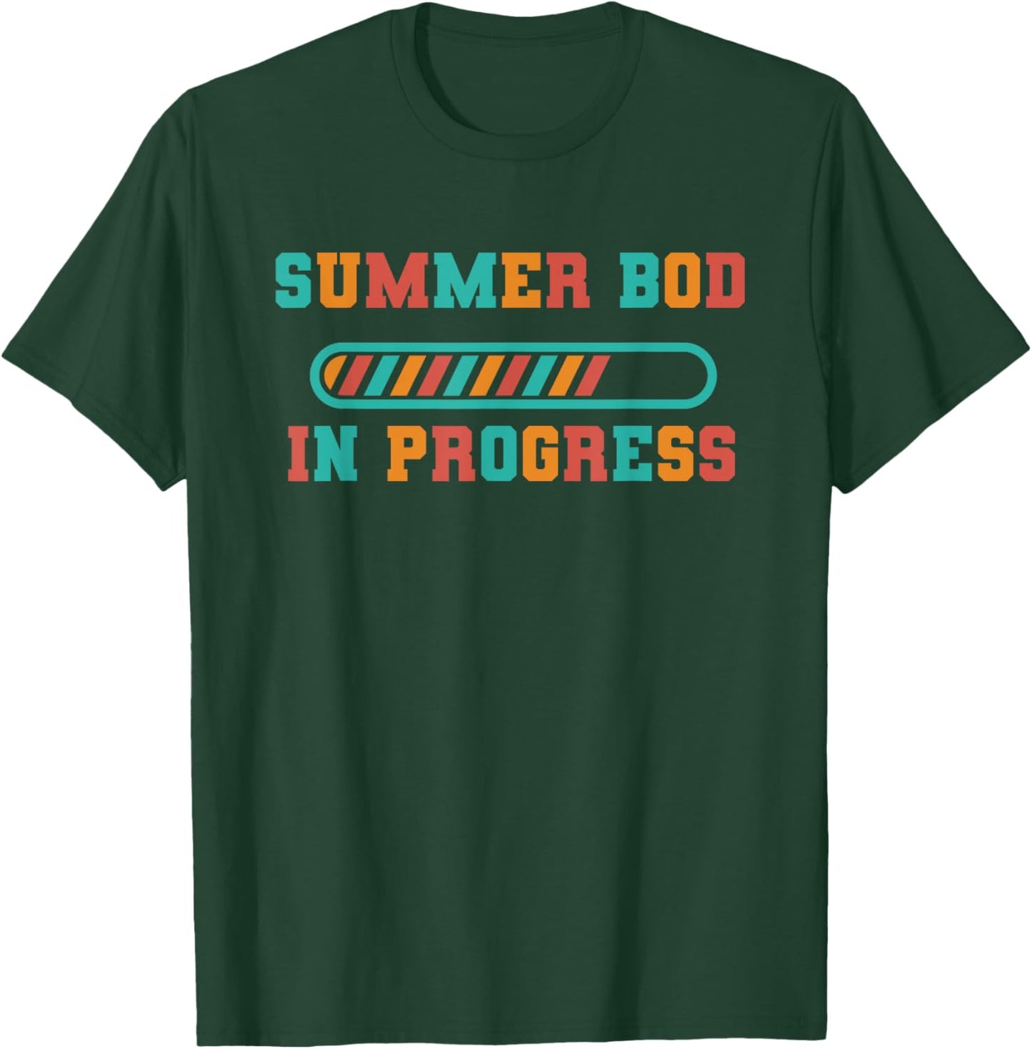 My Summer Body Is In Progress Funny Fitness Gym Beach Bod Ab T-Shirt - T-Shirt | Forest