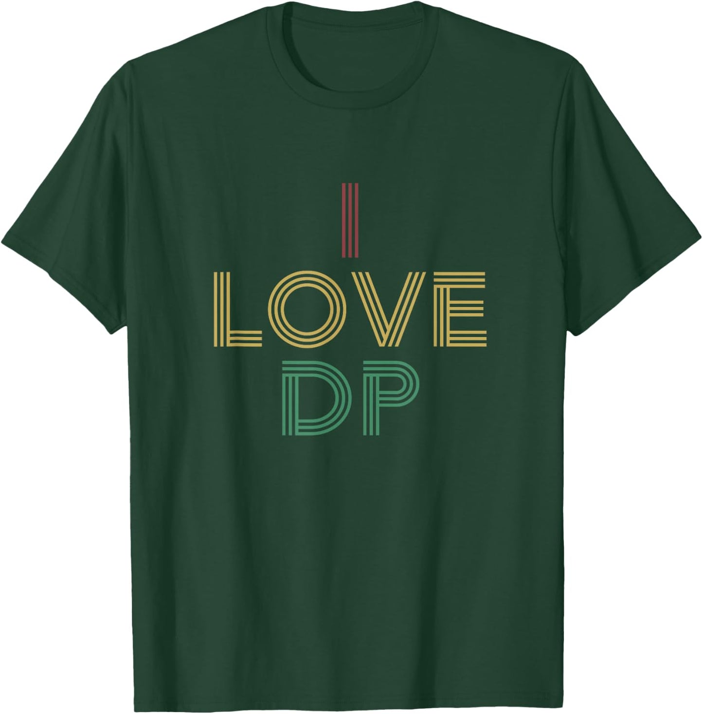 I Love DP Shirt Distressed Vintage Retro 70s T-Shirt - T-Shirt | Forest