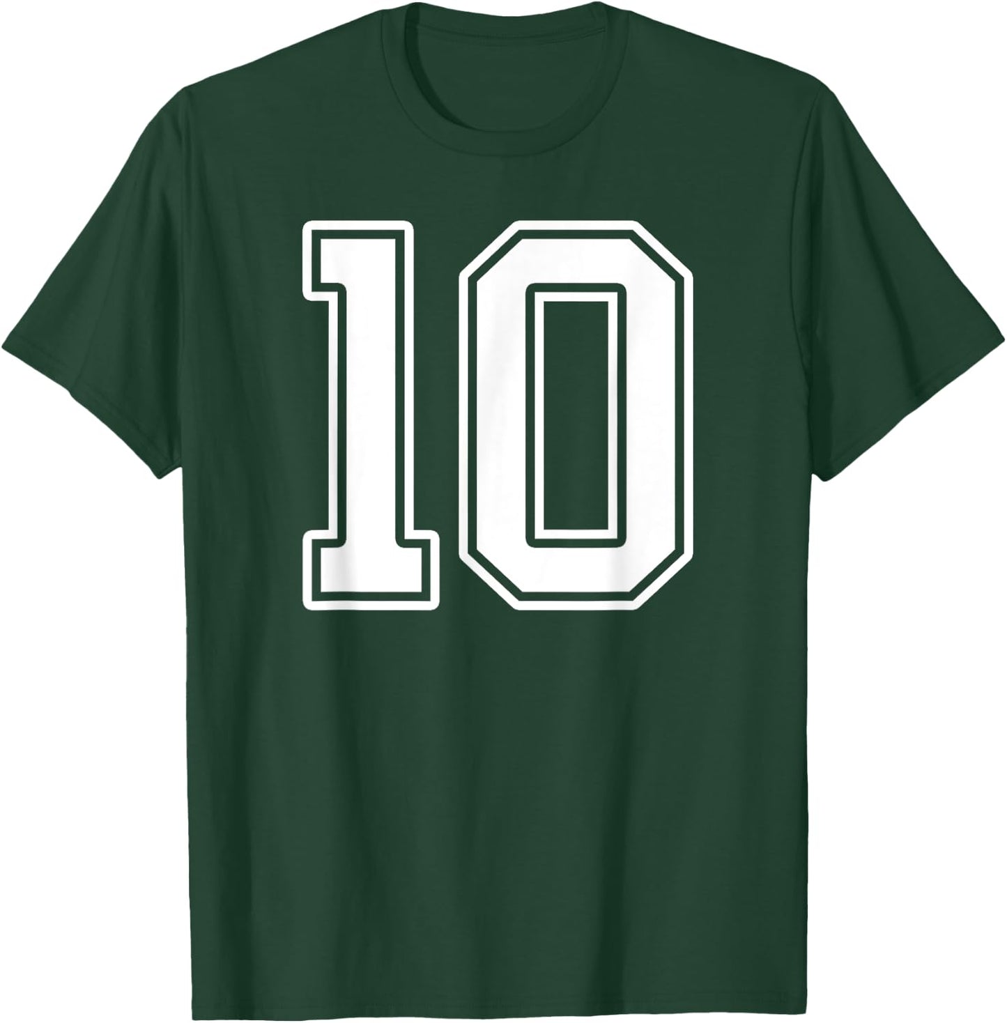 Number 10 Fan Player Jersey Style #10 Men Women Kids T-Shirt - T-Shirt | Forest
