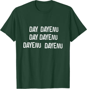 Dayenu Passover Jewish Hebrew Song Pesach Long Seder Matzah T-Shirt - T-Shirt | Forest
