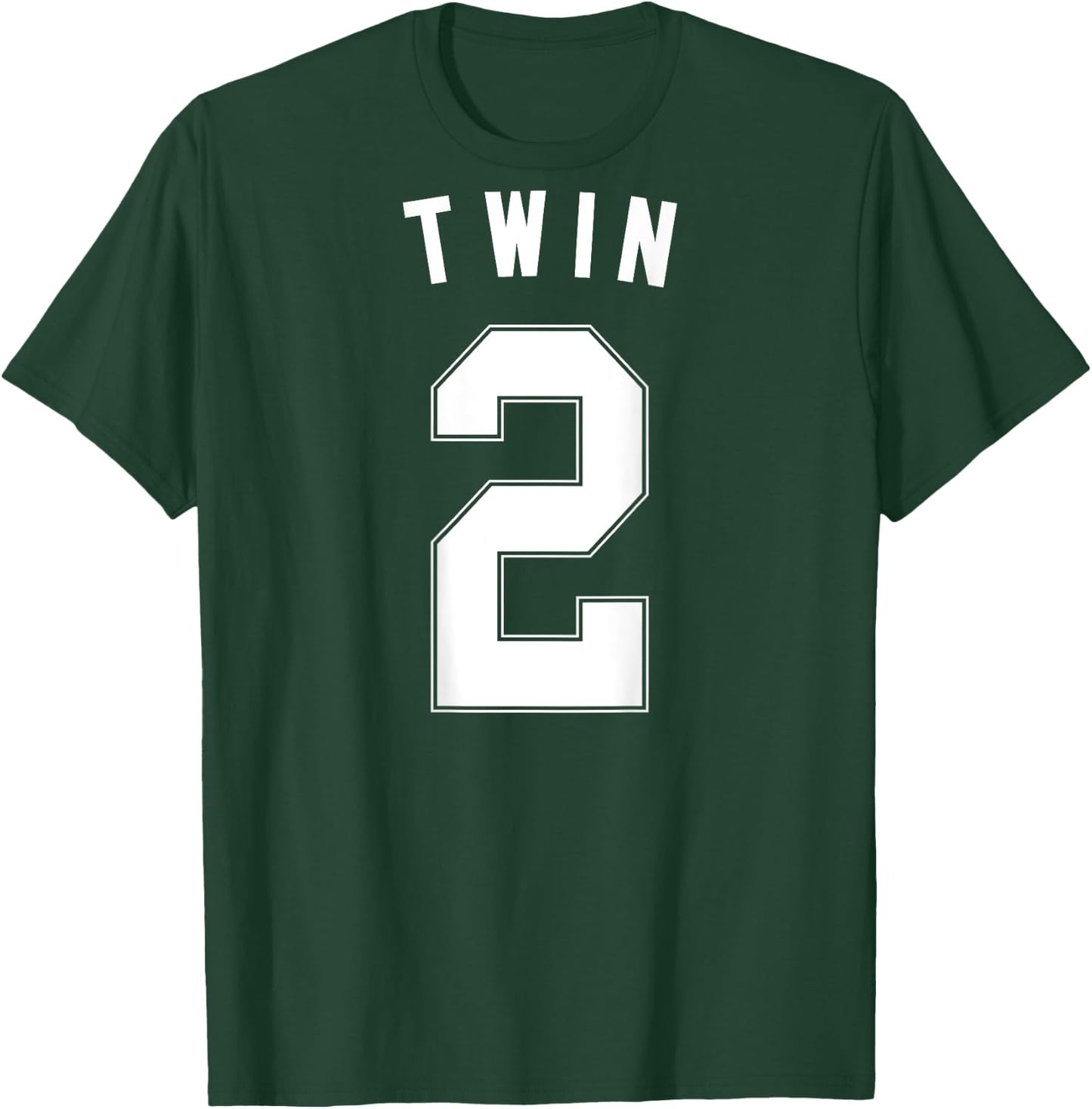 TWIN 2 shirt funny matching adult kid jersey identical twin T-Shirt - T-Shirt | Forest