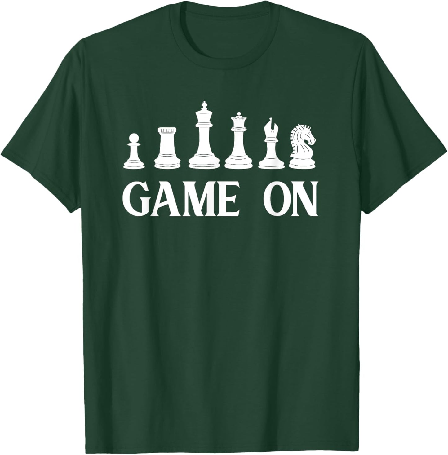 Game On Chess Pieces Funny Board Game Themed Gift Men Kids T-Shirt - T-Shirt | Forest