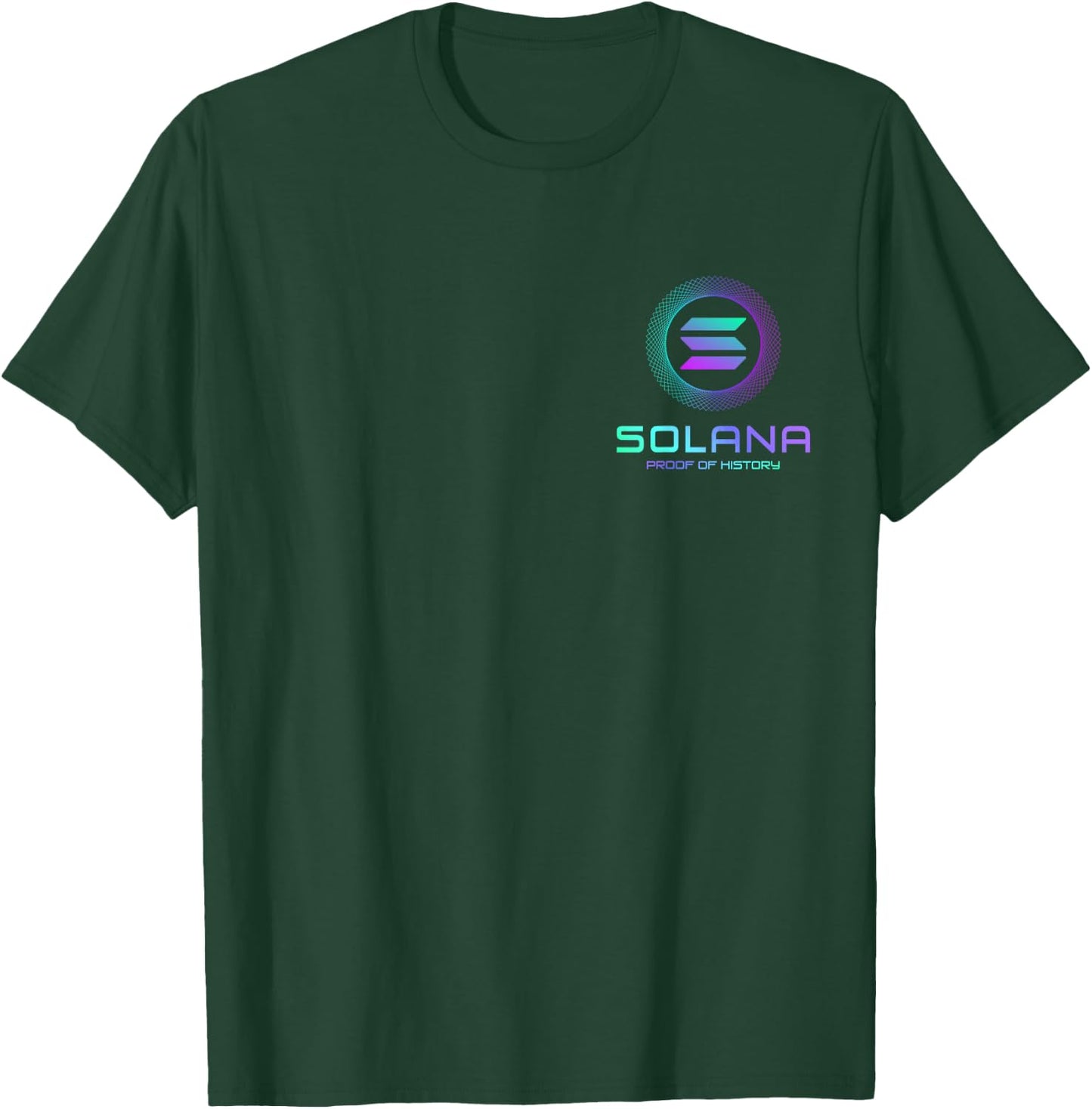 Solana SOL Logo Decentralized Application | Solana Crypto T-Shirt - T-Shirt | Forest