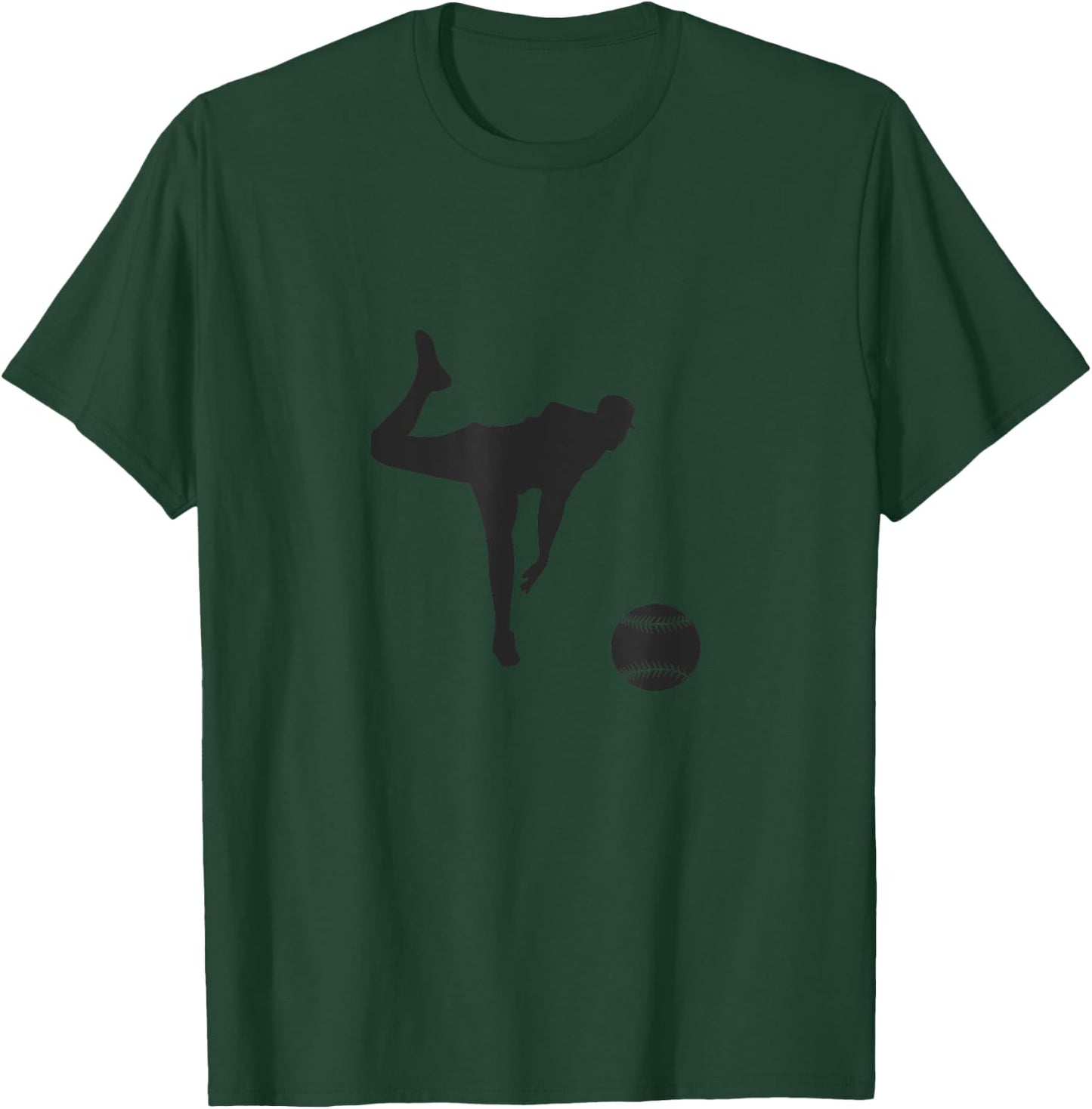 Pitcher Baseball T-Shirt - T-Shirt | Forest