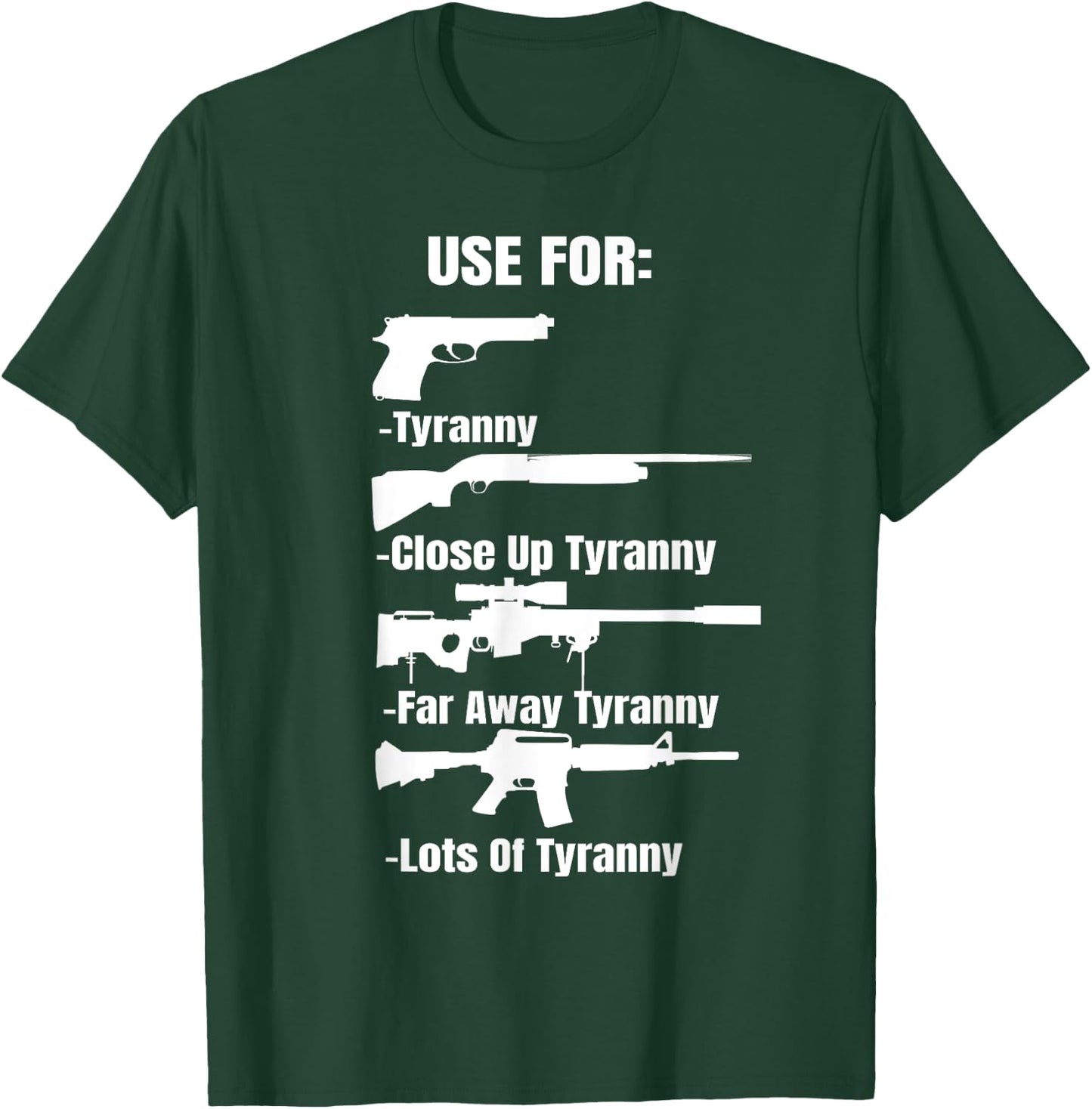 Pro Gun 2nd Amendment Gun Lover Enthusiast Patriotic Gift T-Shirt - T-Shirt | Forest