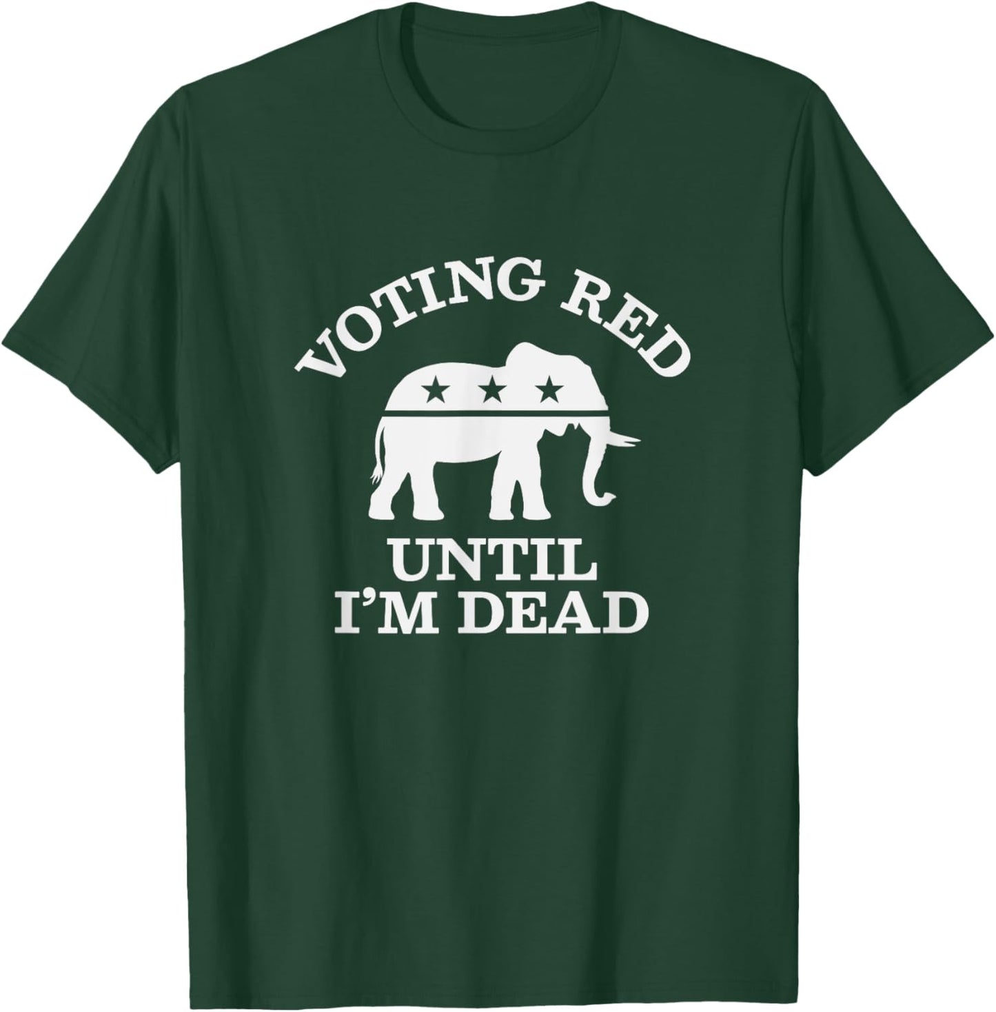 Vote Red Election Ballot, Republican Raised Right T-Shirt - T-Shirt | Forest