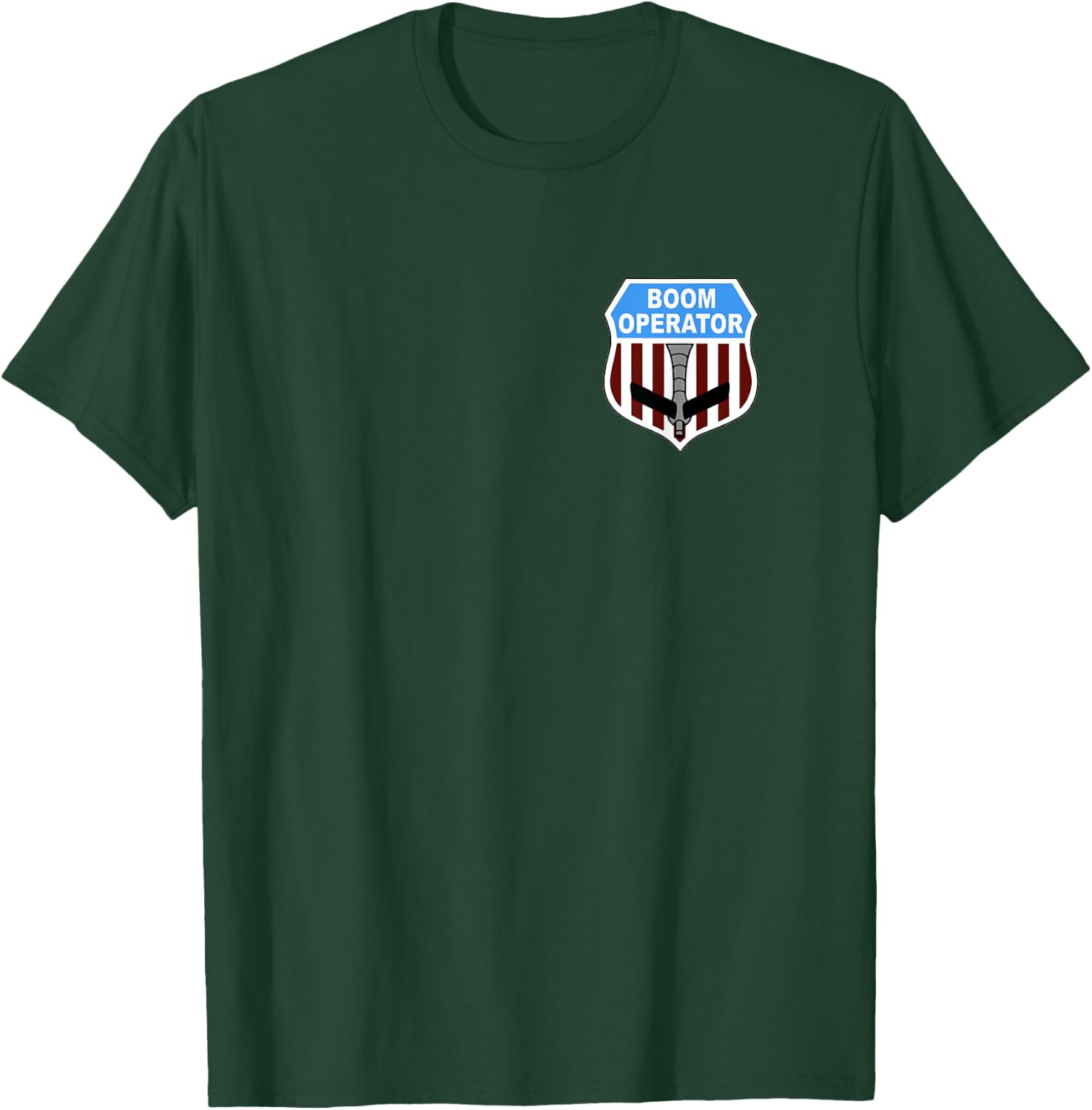 KC135 Stratotanker Boom Operator Tanker Shield US Air Force T-Shirt - T-Shirt | Forest